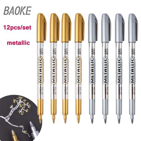 metallic fabric pens|metallic pens for black paper.